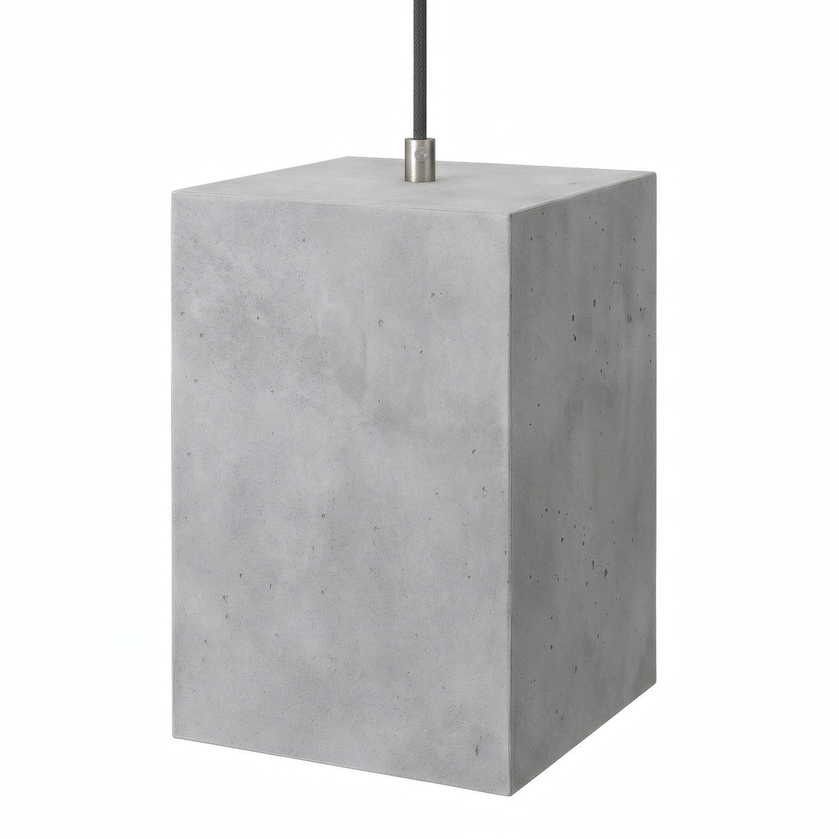 Cube cement lampshade with E27 socket — Light cement
