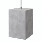 Cube cement lampshade with E27 socket — Light cement