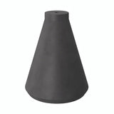 Funnel cement lampshade with E27 socket — Dark cement