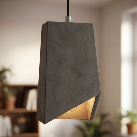 Prism cement lampshade with E27 socket