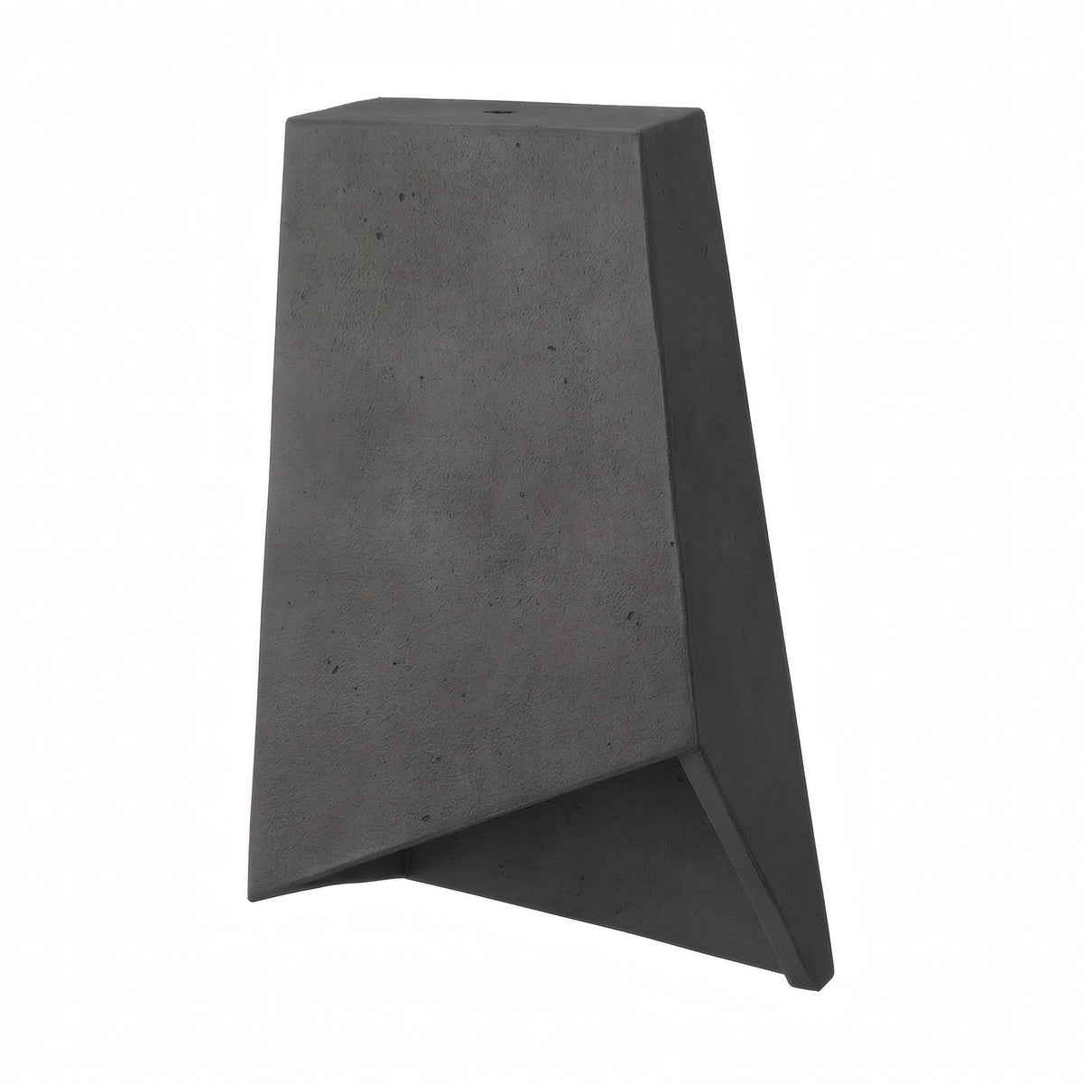 Prism cement lampshade with E27 socket — Dark cement