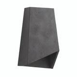 Prism cement lampshade with E27 socket — Dark cement