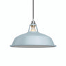 Bell-shaped enamelled metal lampshade Ø 38 cm for E27 socket — Sky blue