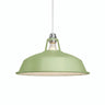 Bell-shaped enamelled metal lampshade Ø 38 cm for E27 socket — Meadow green