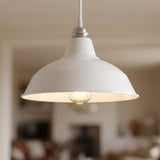 Conical painted metal lampshade Ø 30 cm for E27 socket