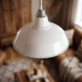 Conical painted metal lampshade Ø 30 cm for E27 socket