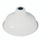 Conical painted metal lampshade Ø 30 cm for E27 socket — White