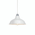 Conical painted metal lampshade Ø 30 cm for E27 socket — White