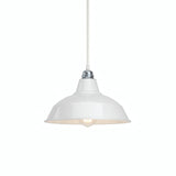 Conical painted metal lampshade Ø 30 cm for E27 socket — White