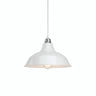 Conical painted metal lampshade Ø 30 cm for E27 socket — White