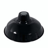 Conical painted metal lampshade Ø 30 cm for E27 socket — Black