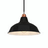 Conical painted metal lampshade Ø 30 cm for E27 socket — Black