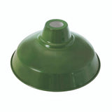 Conical painted metal lampshade Ø 30 cm for E27 socket — Green
