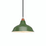 Conical painted metal lampshade Ø 30 cm for E27 socket — Green