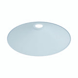 Flat enamelled metal lampshade Ø 30 cm for E27 socket — Sky blue