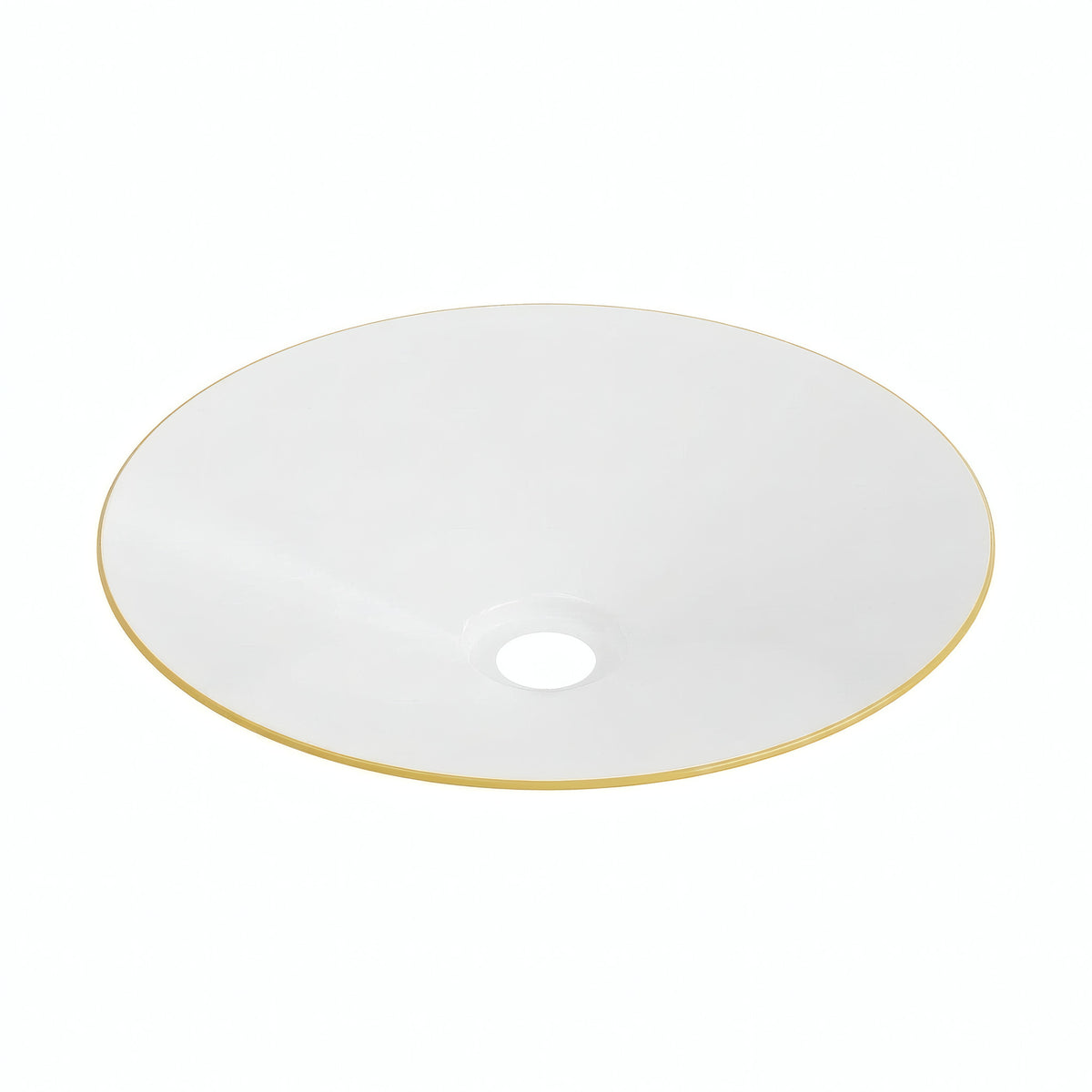 Flat enamelled metal lampshade Ø 30 cm for E27 socket — Mustard yellow