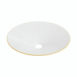 Flat enamelled metal lampshade Ø 30 cm for E27 socket — Mustard yellow