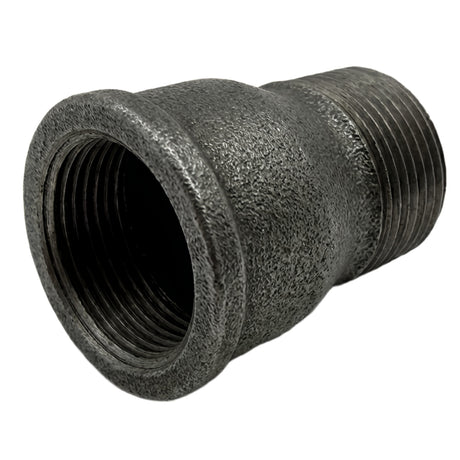 Extension M/F black cast iron - male female extension fitting in black malleable cast iron
