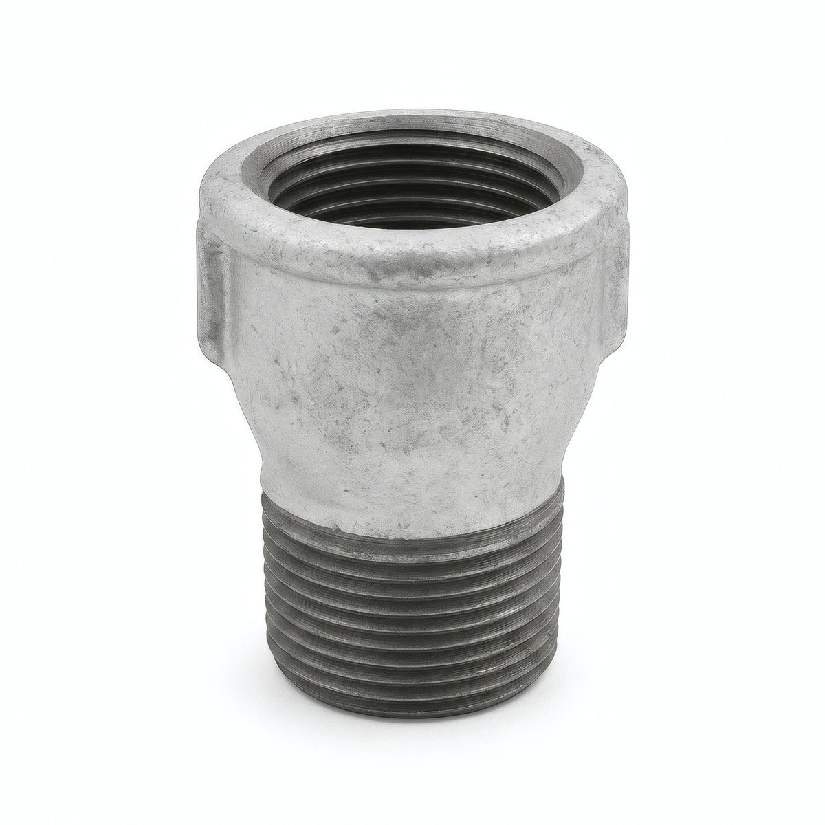 M/F extension in galvanised cast iron - product photo on white background 2