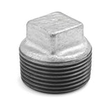 Galvanized cast male plug without stop - galvanized plumbing fitting