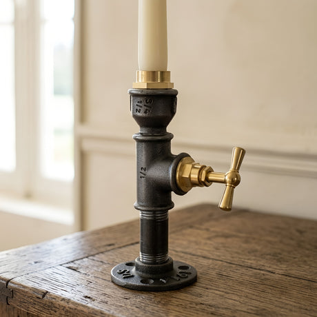 Steampunk candlestick Tap