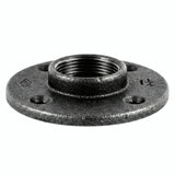 Flange 1''1/4 | 33x42mm large diameter black cast iron - product photo on white background 4