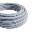 Round cotton fabric cable – Lollipop, close-up of the coil