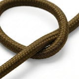 Round cotton fabric cable – Espresso brown
