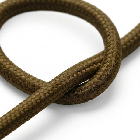 Round cotton fabric cable – Espresso brown