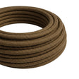 Round cotton fabric cable – Espresso brown