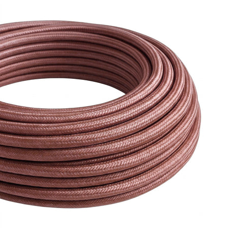 Round cotton fabric cable – Marsala