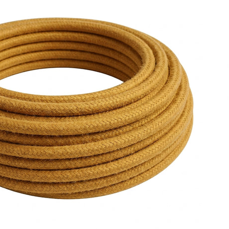 Round cotton fabric cable – Golden honey