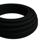 Round cotton fabric cable – Charcoal black