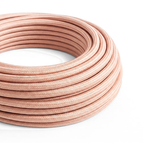 Round cotton fabric cable – Salmon