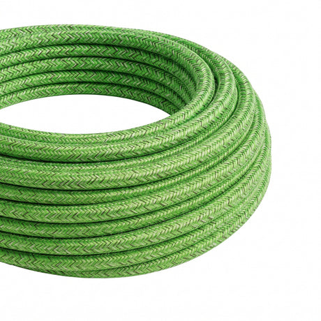 Round cotton fabric cable – Pistachio green