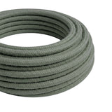Round cotton fabric cable – Sage green