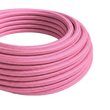 Round silk-effect fabric cable – Fuchsia pink