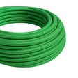 Round silk-effect fabric cable – Meadow green