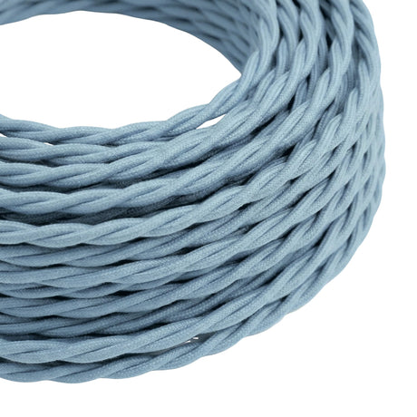 Twisted cotton fabric cable – Ocean blue