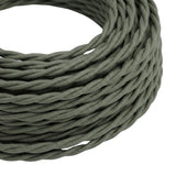 Twisted cotton fabric cable – Sage green