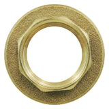 CW617N brass flange locknut BSP - top view