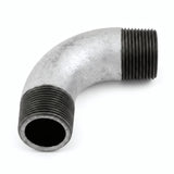 Coude grand rayon 90° M/M fonte galvanisée - photo produit fond blanc 3