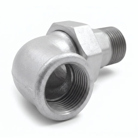 Coude union 90° M/F fonte galvanisée - photo produit fond blanc 6