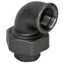 Union Elbow F/F black cast iron