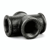 Croix - 4 voies - fonte noire - photo produit fond blanc 6