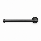 Illustration of the assembled black kitchen roll holder without a roll on a white background — 3