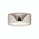 E27 LED donut bulb in smoked glass, Ø 195 mm, three-quarter view, white background