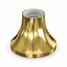 Metallic-finish E27 socket for wall or ceiling — gold finish — view 1