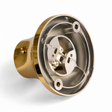 Metallic-finish E27 socket for wall or ceiling — gold finish — view 2