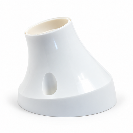 45° thermoplastic E27 socket for wall or ceiling — white — view 1